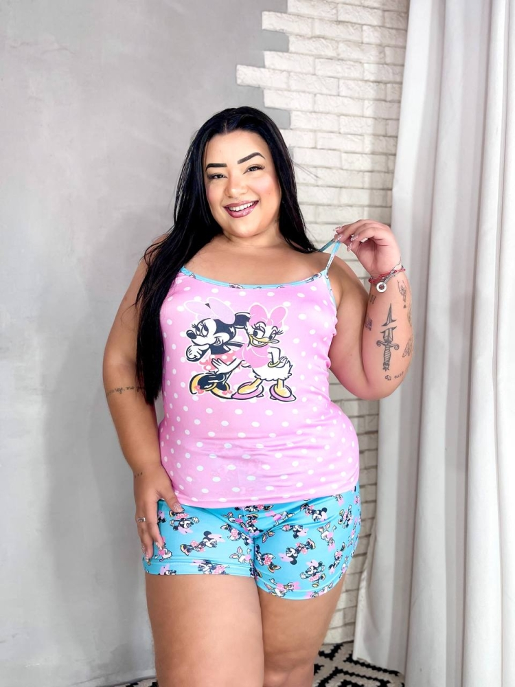 Alcinha total Plus Minnie e Margarida