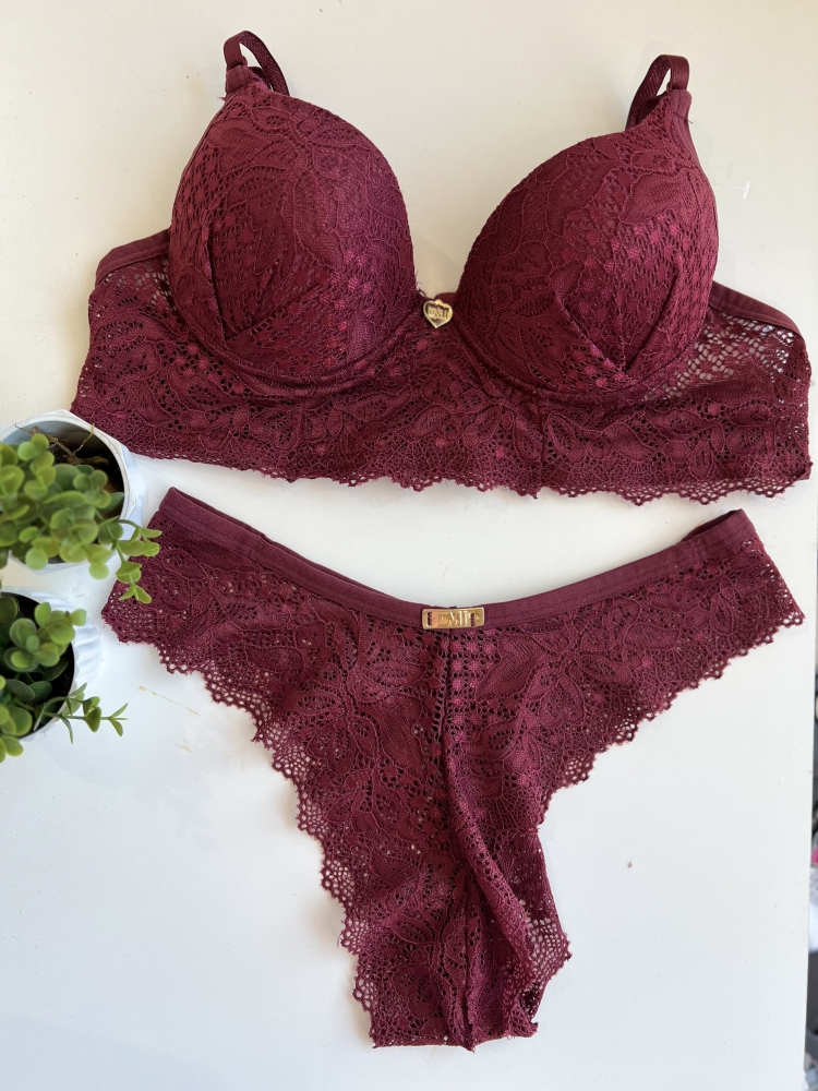 Conjunto renda total com bojo