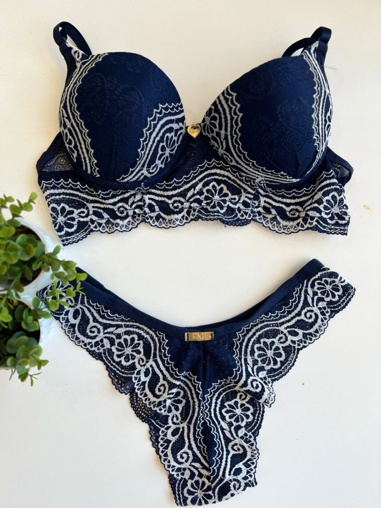 Conjunto renda total com bojo