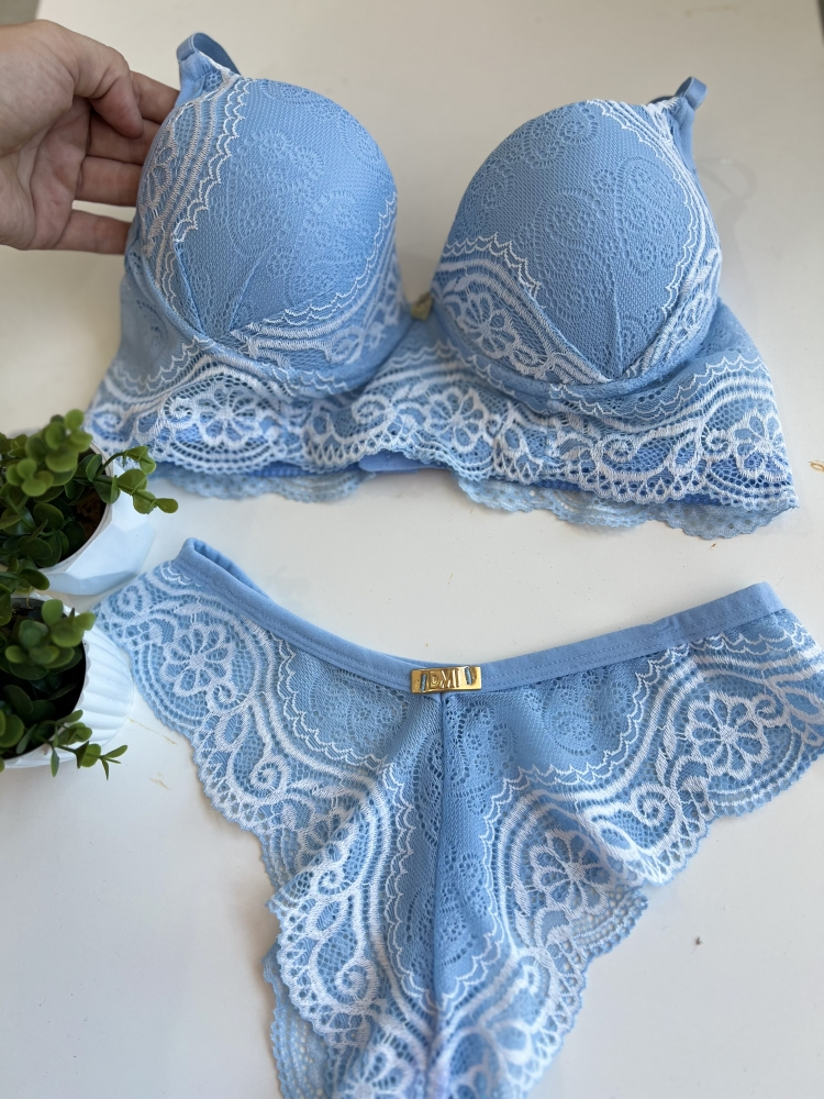 Conjunto renda total com bojo