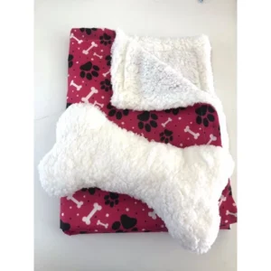 Cobertor Sherpa Pet Dog com Travesseiro para o frio
