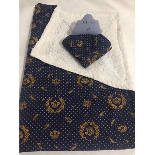 kit Manta Sherpa + Naninha para Bebê (menino/menina) - Imagem 3