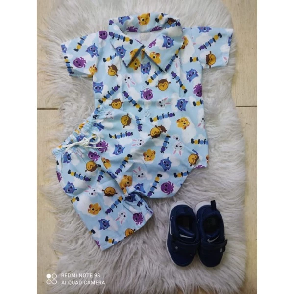 Conjunto Infantil Bolofofos (Camisa + Bermuda) Temático – Perfeito para Festas e Aniversários! (1 a 3 Anos) - Imagem 2