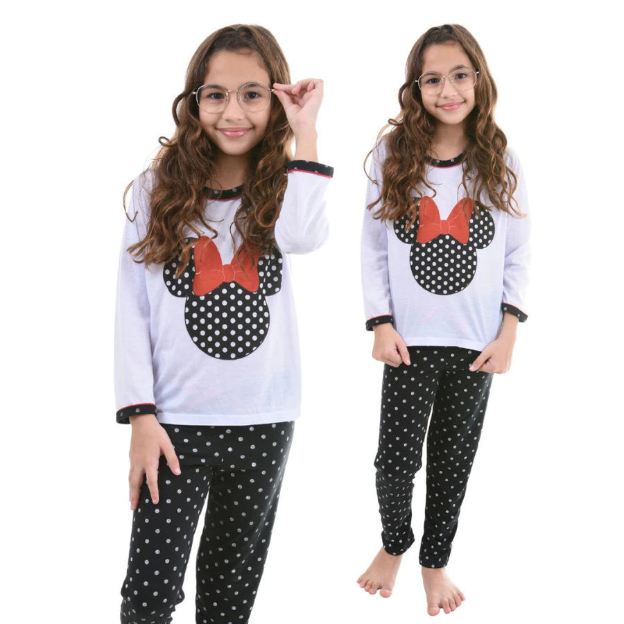 Pijama Infantil Feminino Longo Snoopy – Inverno Manga Longa - Imagem 5