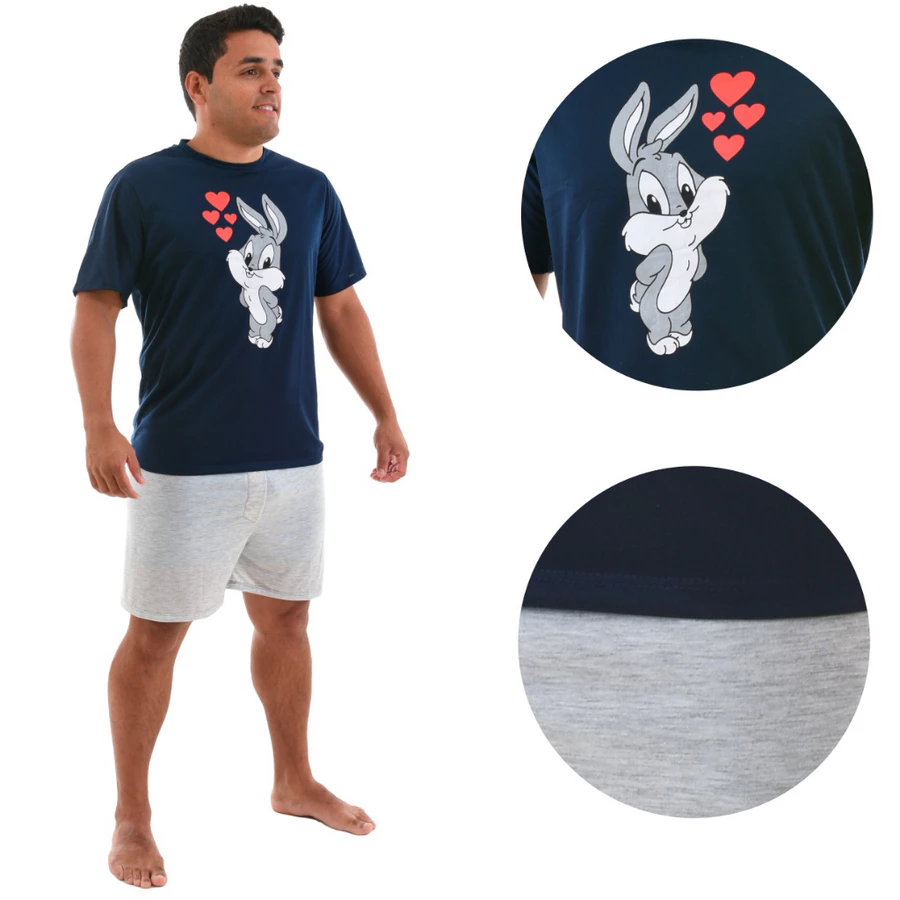 Pijama Masculino Premium Super Pai – Manga Curta com Short - Imagem 2