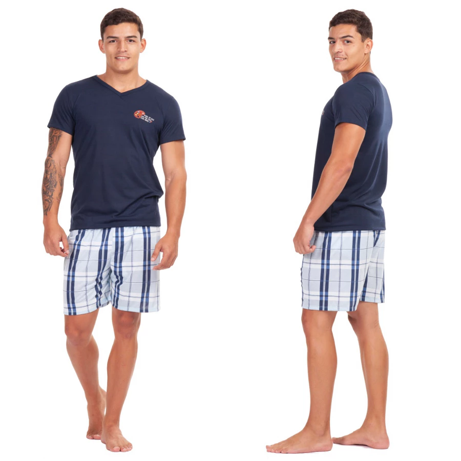 Pijama Masculino Premium Super Pai – Manga Curta com Short - Imagem 3