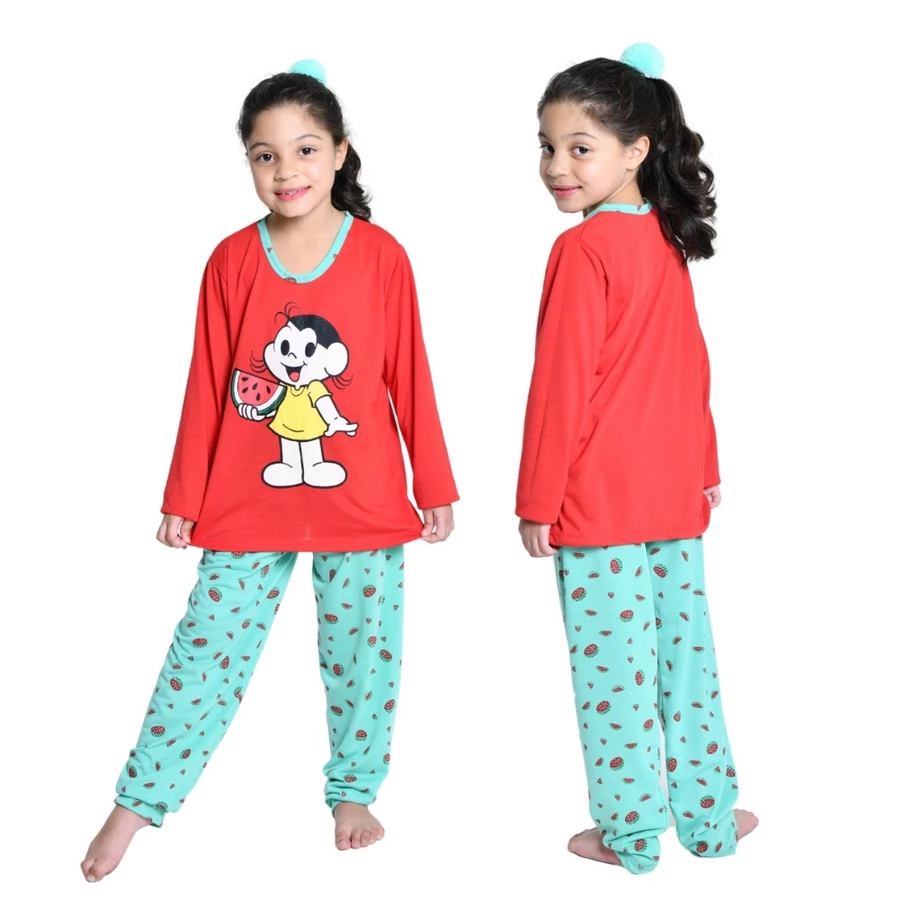 Pijama Infantil Feminino Longo Snoopy – Inverno Manga Longa - Imagem 7