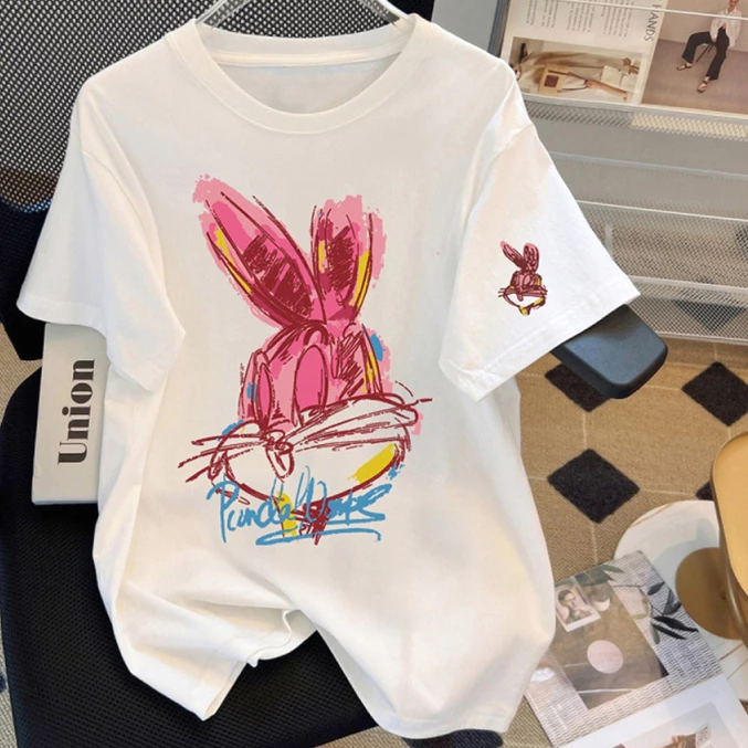Camiseta Oversized Feminina 100% Algodão – Estampada Premium | Conforto e Estilo