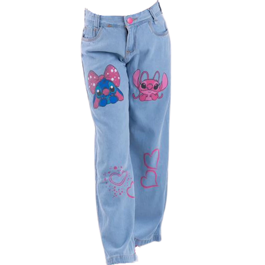 Calça Jeans Pantalona Wide Leg para Meninas Infantis e Juvenil - Imagem 7