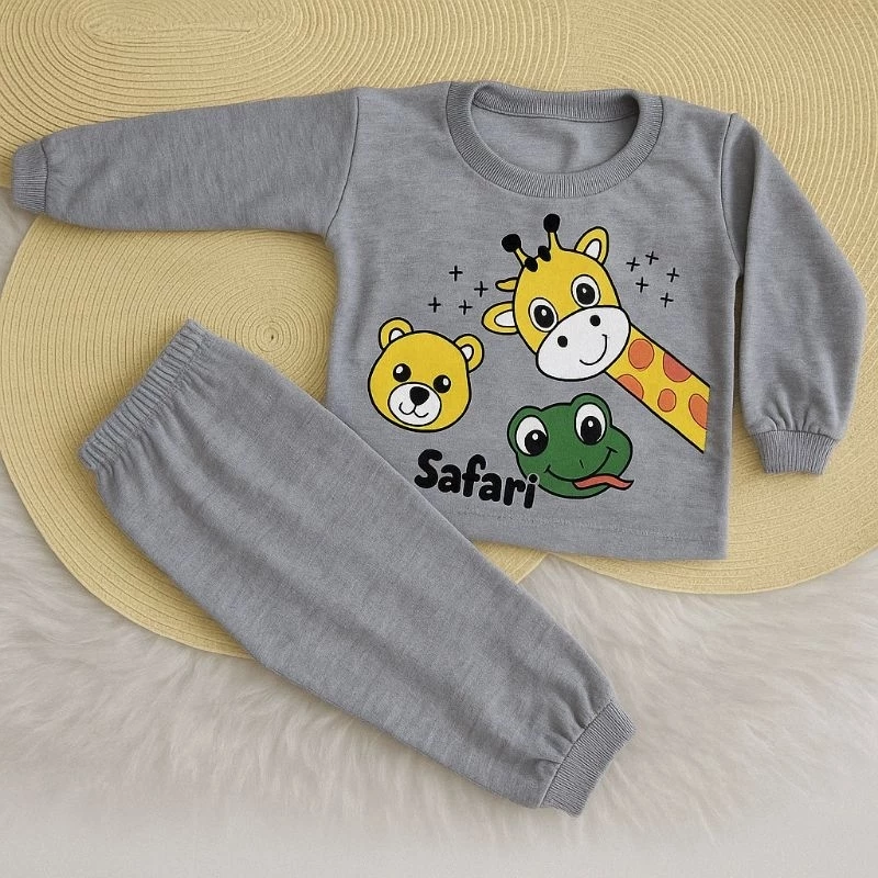 Conjunto Bebê Menino 100% Algodão Camiseta Manga Longa + Calça Inverno P ao GG - Imagem 4