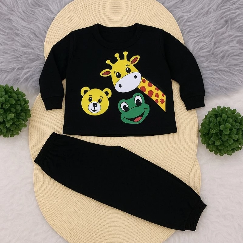 Conjunto Bebê Menino 100% Algodão Camiseta Manga Longa + Calça Inverno P ao GG - Imagem 9