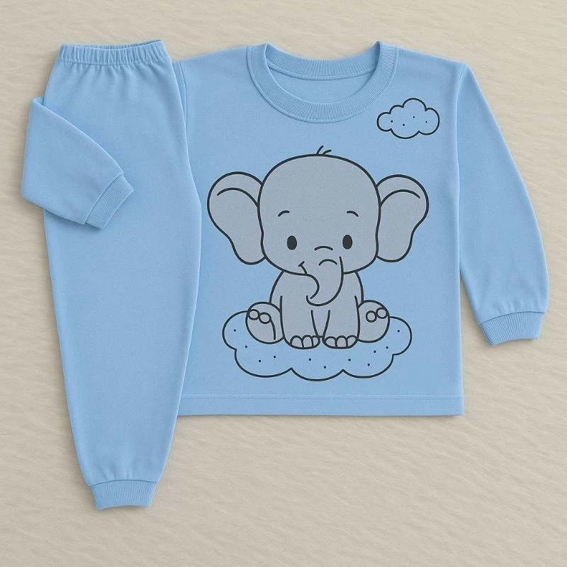 Conjunto Bebê Menino 100% Algodão Camiseta Manga Longa + Calça Inverno P ao GG - Imagem 10