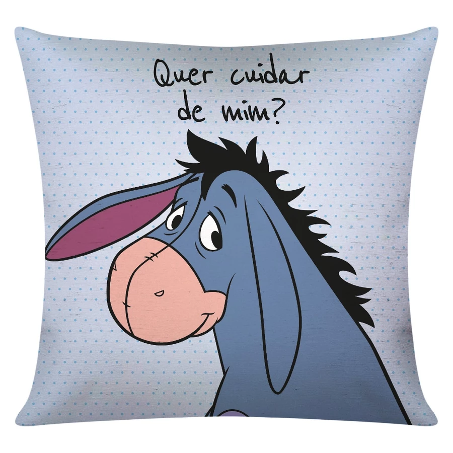 Kit com 4 Capas de Almofada Decorativas 45x45 – Ursinho Pooh - Imagem 2
