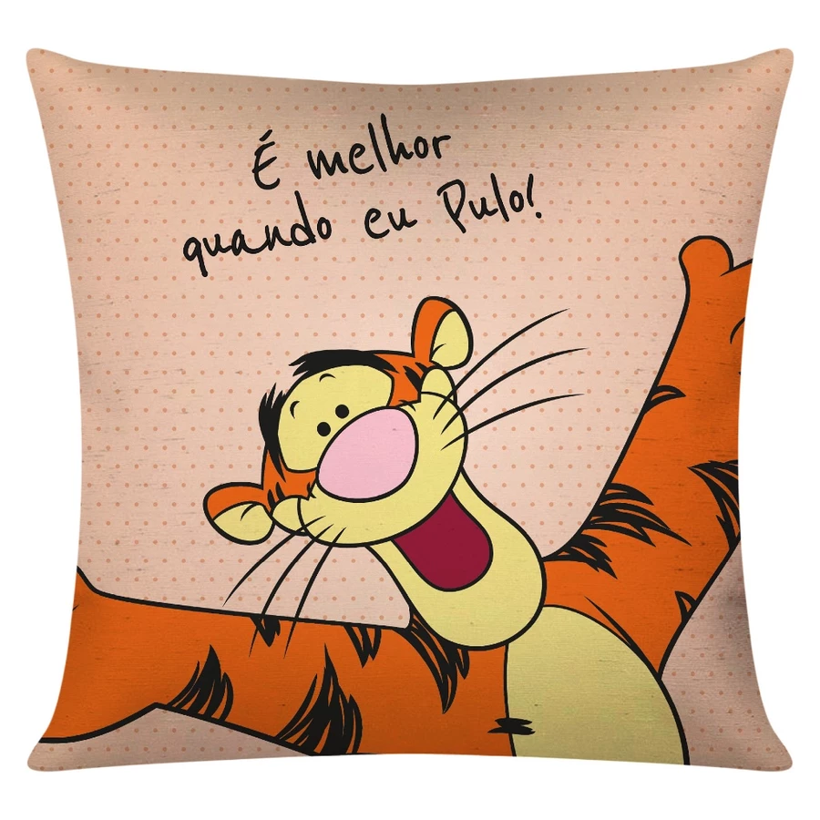Kit com 4 Capas de Almofada Decorativas 45x45 – Ursinho Pooh - Imagem 3
