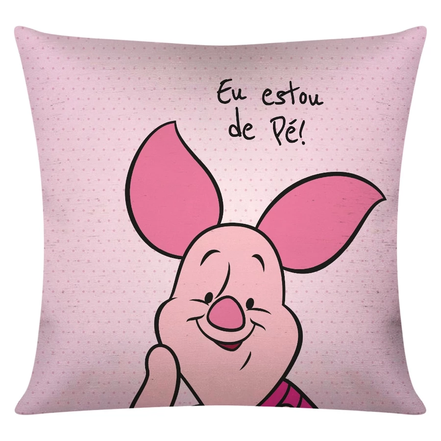 Kit com 4 Capas de Almofada Decorativas 45x45 – Ursinho Pooh - Imagem 4