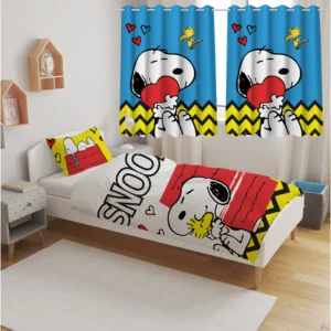 JOGO DE LENÇOL SOLTEIRO SNOOPY – 2 PEÇAS