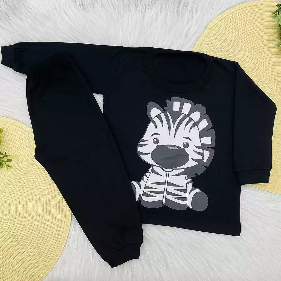 Conjunto Bebê Menino 100% Algodão Camiseta Manga Longa + Calça Inverno P ao GG - Imagem 12