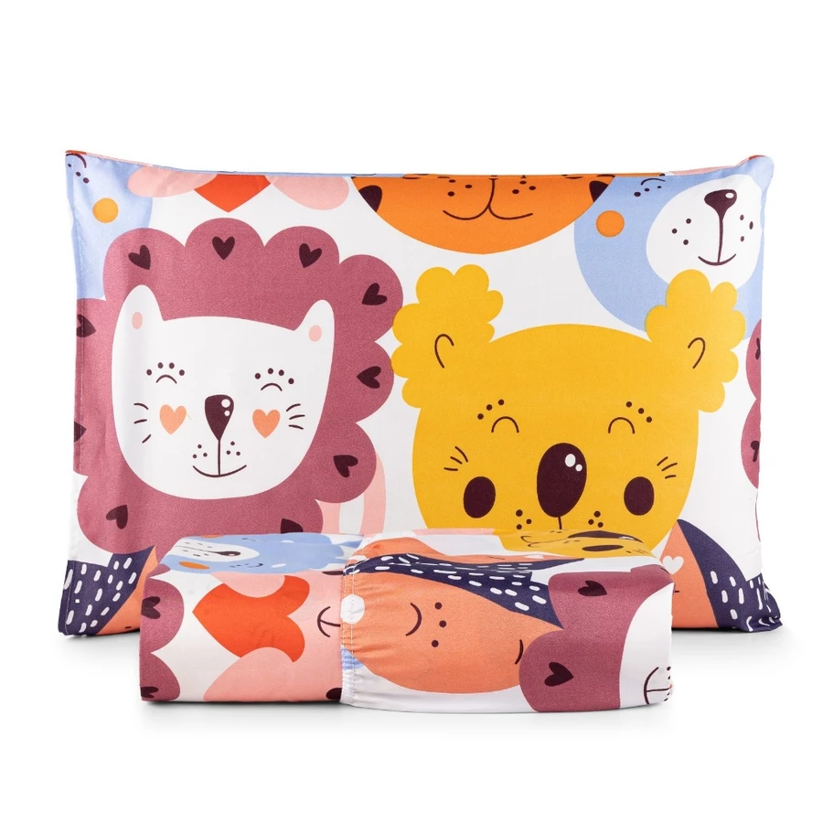 Jogo de Lençol Infantil Solteiro 200 Fios com Elástico – Estampas Divertidas - Imagem 9