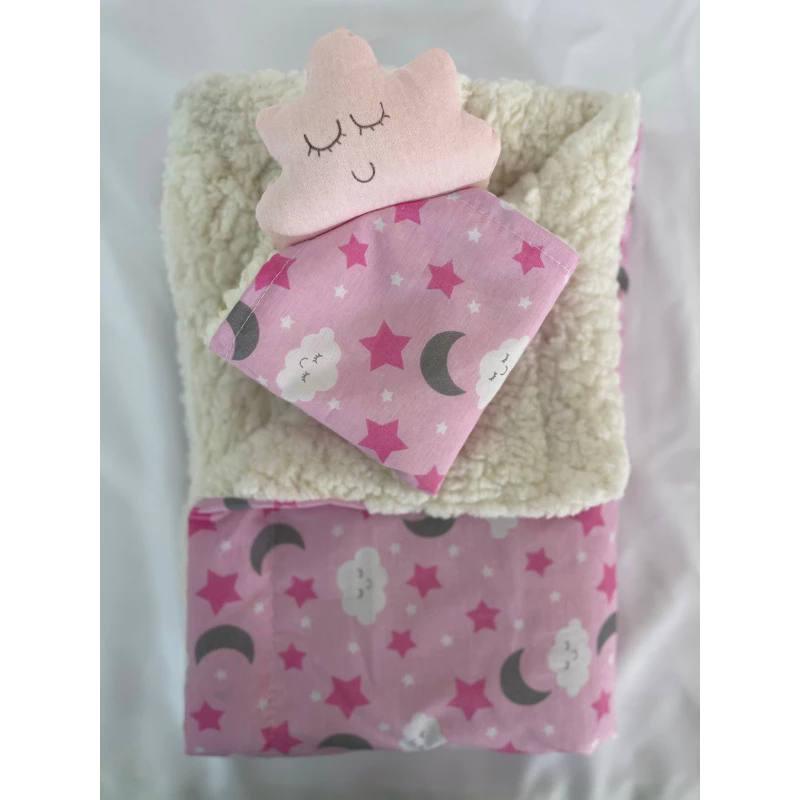 kit Manta Sherpa + Naninha para Bebê (menino/menina) - Imagem 8