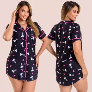 Camisola Feminina Americana com Botões – Conforto e Elegância