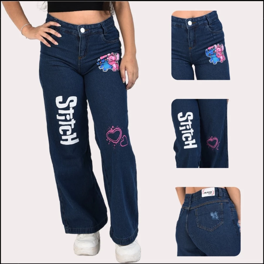 Calça Jeans Pantalona Wide Leg para Meninas Infantis e Juvenil - Imagem 11