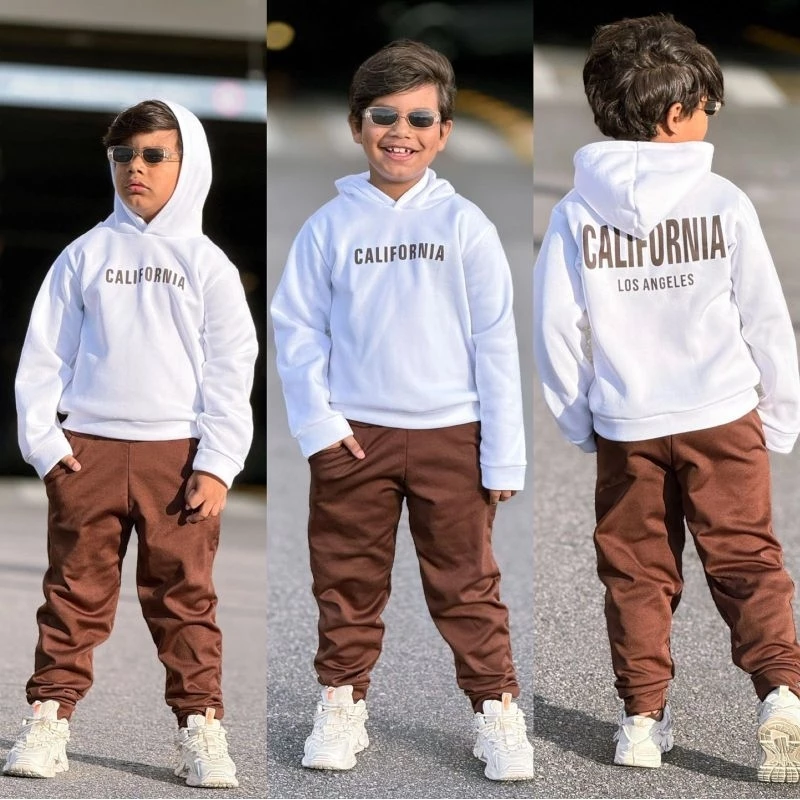 Conjunto Infantil Agasalho Moletom Flanelado Inverno