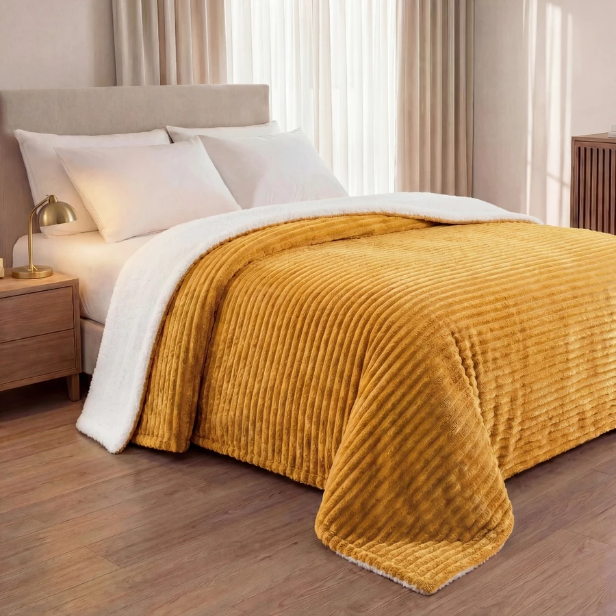 Cobertor Sherpa Casal 2,20x1,80 Grossa Manta Quentinha Coberta Queen - Imagem 7