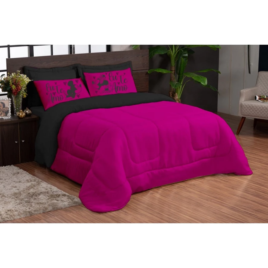 Kit 3 Peças Edredom Com Fronha Estampada - Imagem 5