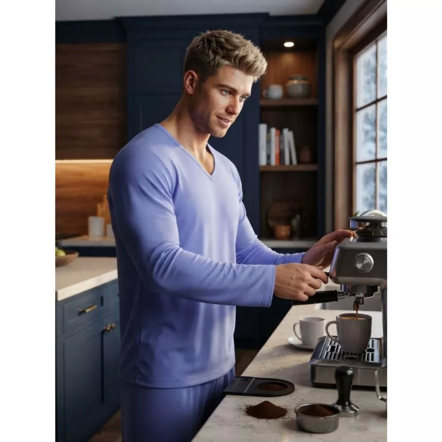 Pijama de Inverno Masculino Manga Longa - Imagem 6