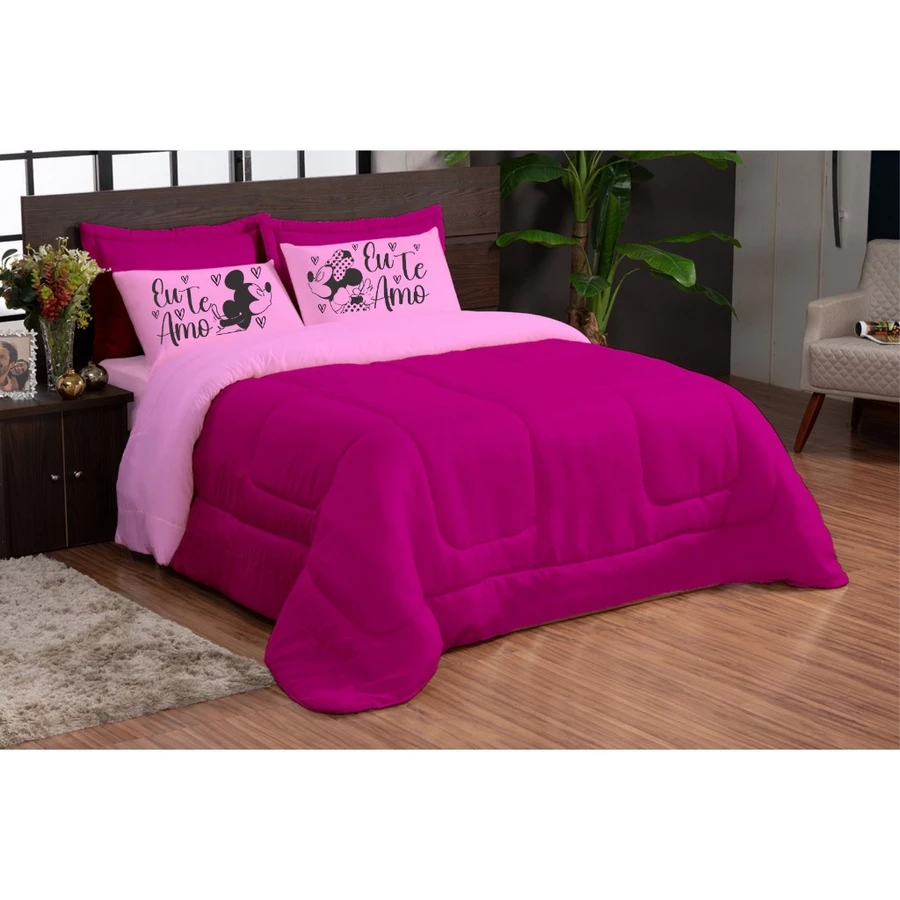 Kit 3 Peças Edredom Com Fronha Estampada - Imagem 6