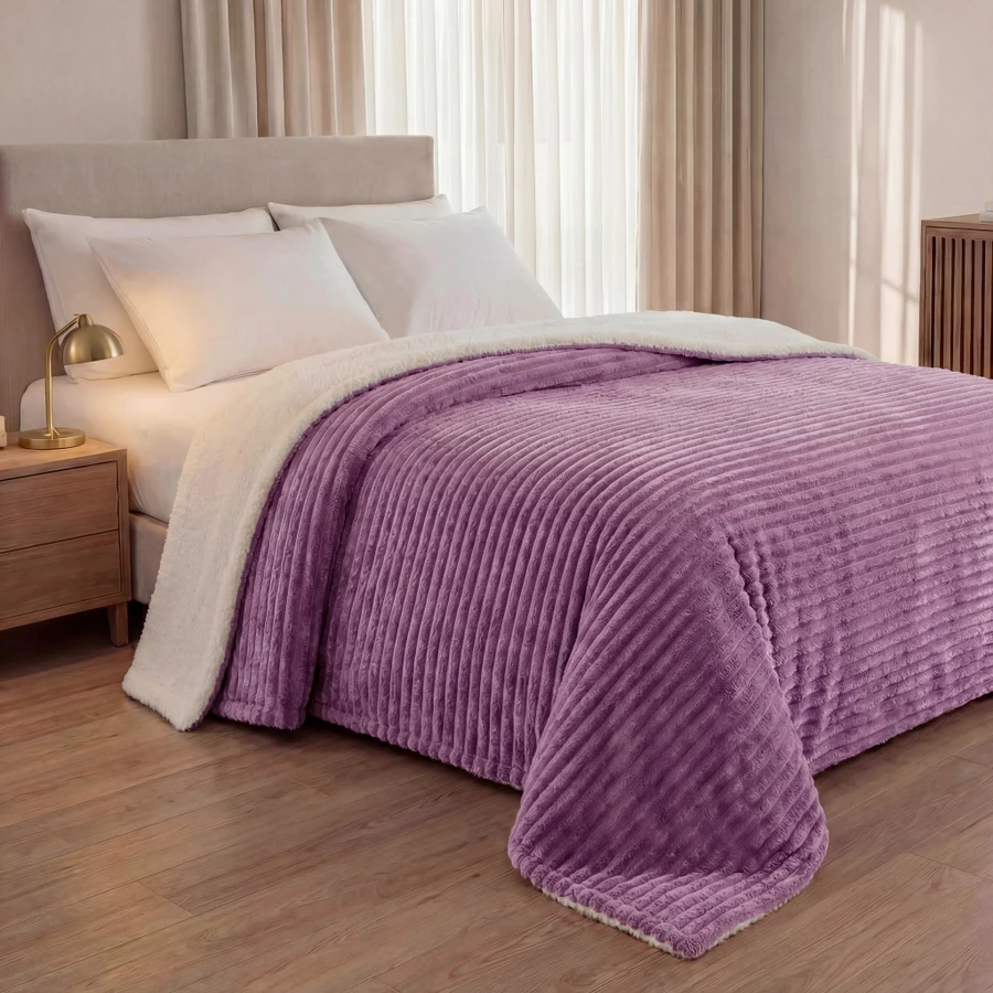 Cobertor Sherpa Casal 2,20x1,80 Grossa Manta Quentinha Coberta Queen - Imagem 10