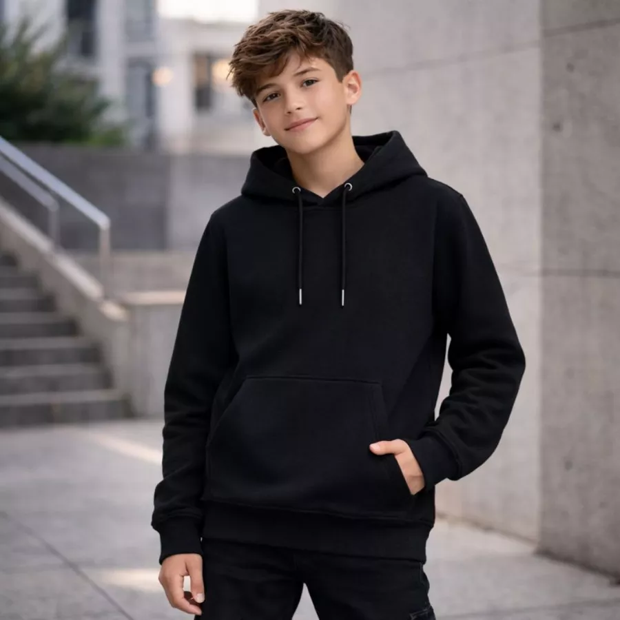 Casaco de Moletom Infantil Blusa Com Capuz Unissex Menino Menina Promoção