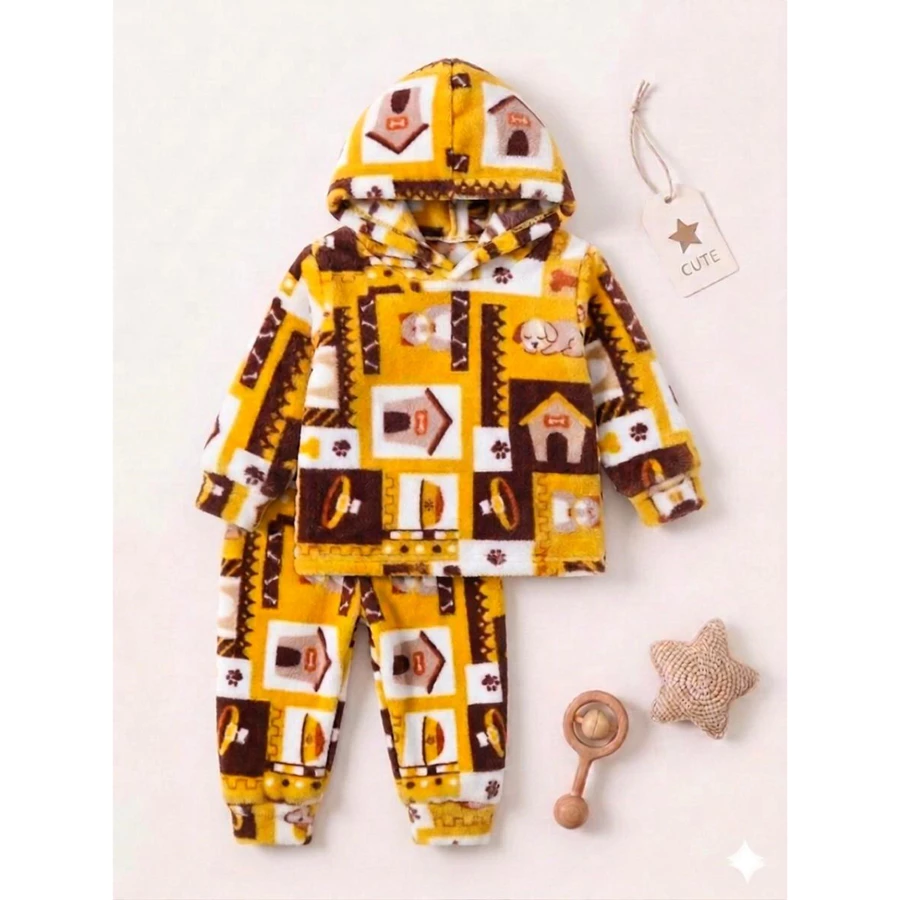 Conjuntinho de Frio de Microfibra e Moletinho (Bebê G, 1 e 2 anos) - Imagem 5