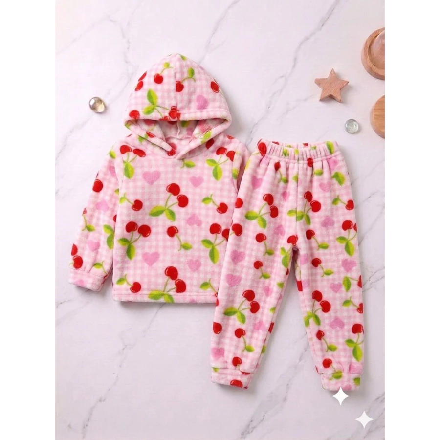Conjuntinho de Frio de Microfibra e Moletinho (Bebê G, 1 e 2 anos)