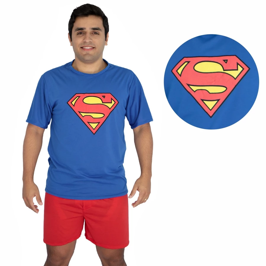 Pijama Masculino Premium Super Pai – Manga Curta com Short - Imagem 8