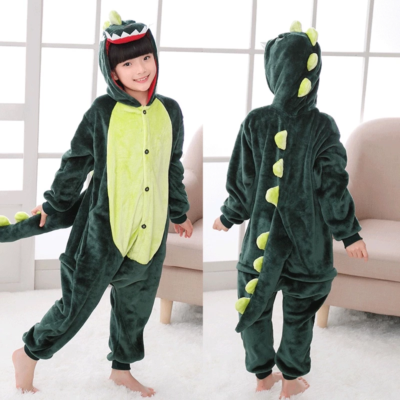 Pijama Infantil Dinossauro Unicórnio Animal Inverno - Imagem 4