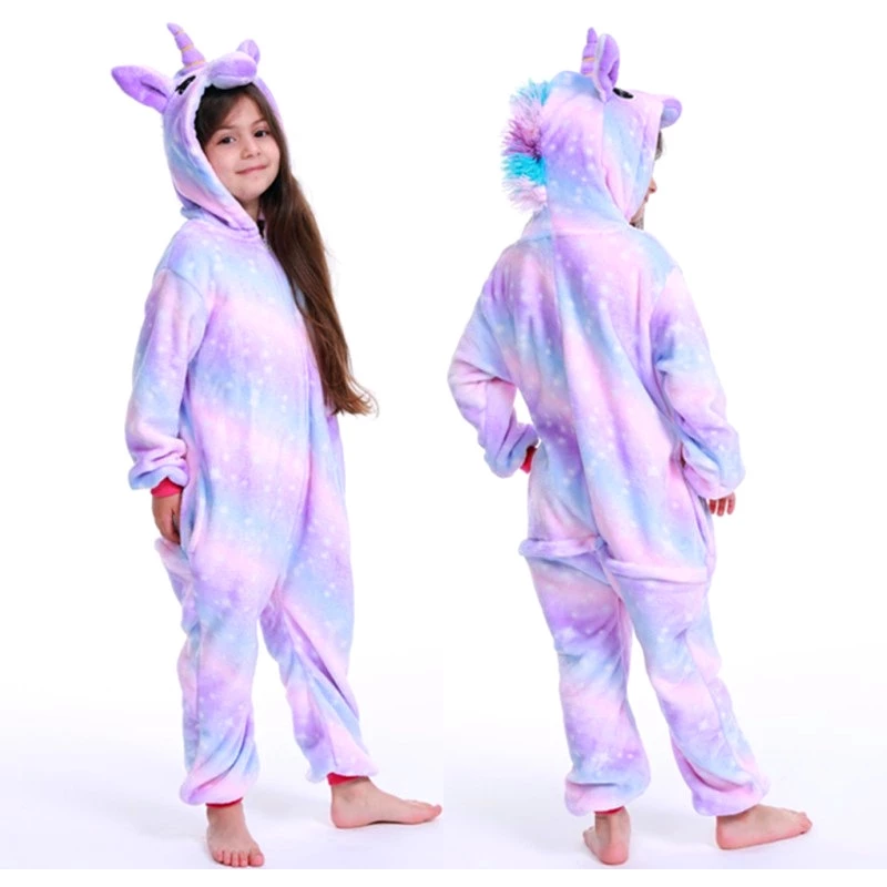 Pijama Infantil Dinossauro Unicórnio Animal Inverno - Imagem 10