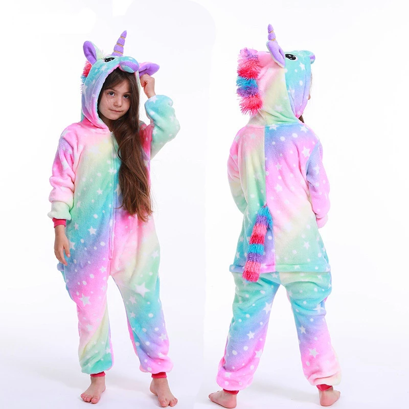 Pijama Infantil Dinossauro Unicórnio Animal Inverno - Imagem 7