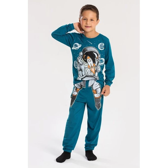 Pijama Infantil Inverno Astronauta