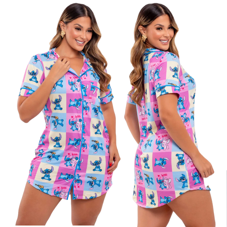 Camisola Feminina Americana com Botões – Conforto e Elegância - Imagem 3