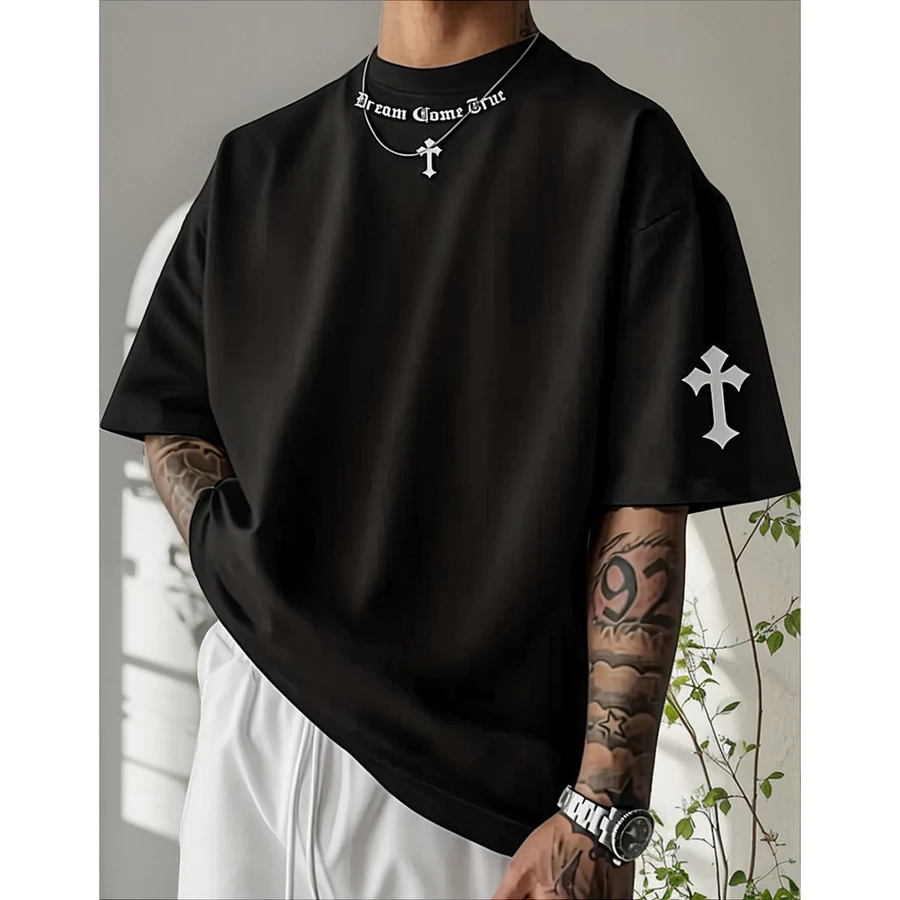 Camiseta Oversized Streetwear Masculina 100% Algodão – Estilo Urbano - Imagem 4