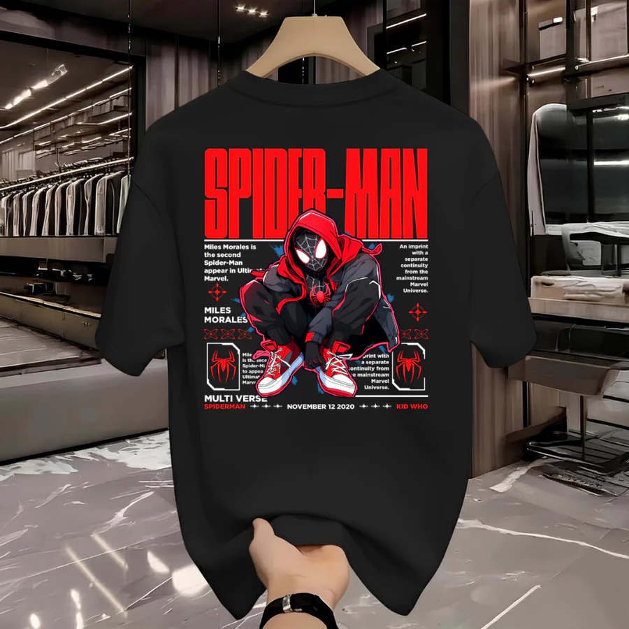 Camiseta Spider-Man Premium 100% Algodão – Streetwear Unissex - Imagem 2
