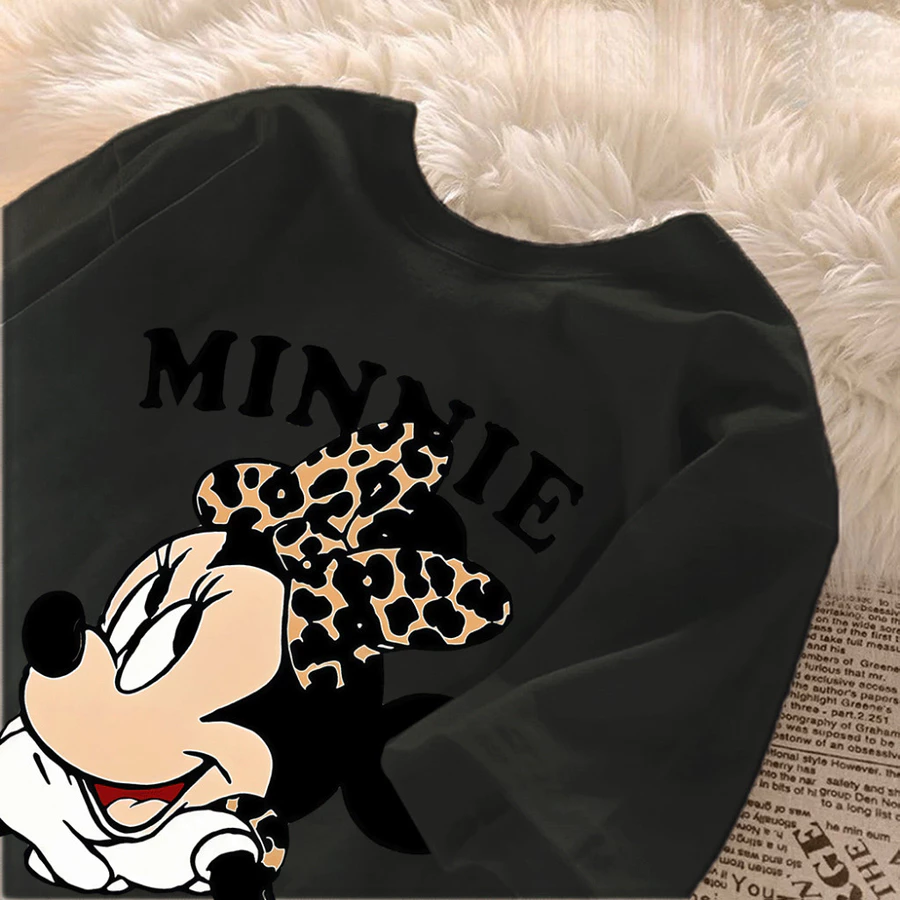 Camiseta Feminina Mickey Animal Print Premium – Algodão Confortável Plus Size - Imagem 10