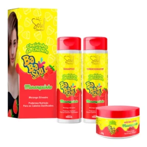 Kit Capilar BabaSoul 3 itens Moranguinho - Soul