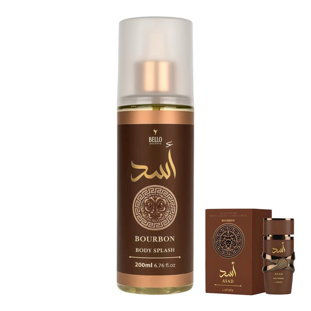 Body Splash Árabe Bourbon BelloCharme 200ml – Fragrância Marcante e Sofisticada
