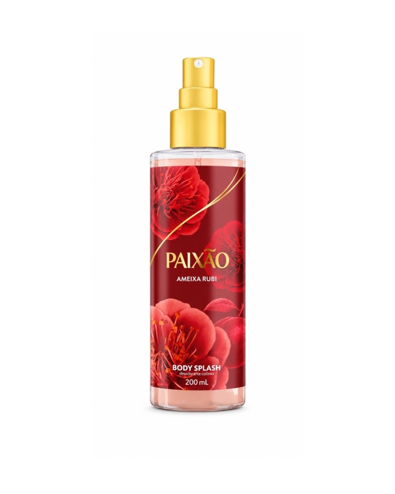 Body Splash Ameixa Rubi Paixão 200ml – Fragrância Marcante e Refrescante