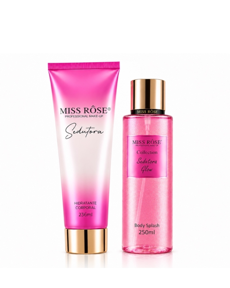 [KIT 2UND] Hidratante Corporal Sedutora 236ml + Body Splash Sedutora Glow 250ml - MissRôse
