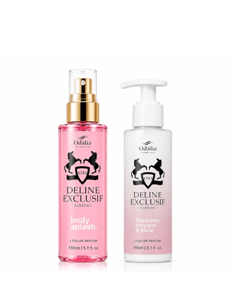 [KIT 2UND]Body Splash Deline Exclusif + Hidratante Corporal e facial Deline Exclusif 150ml - Odália