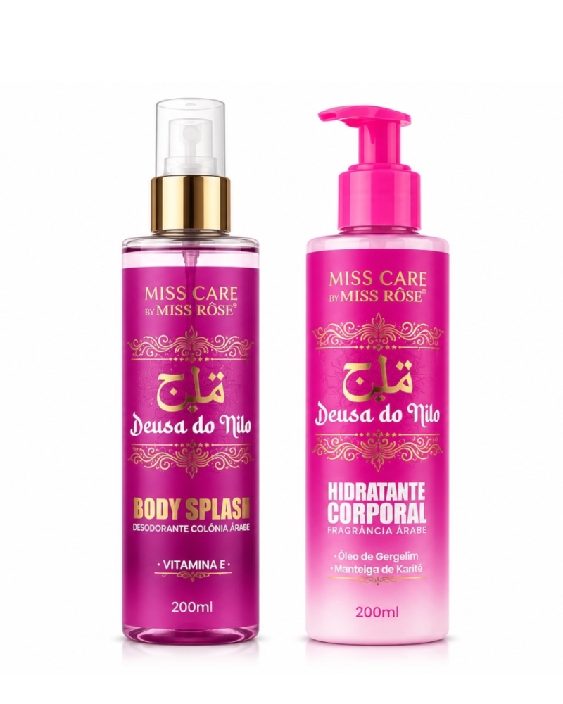 {KIT 2UND} Deusa Do Nilo Body Splash 200ml + Hidratante Corporal 200ml - MissRôse