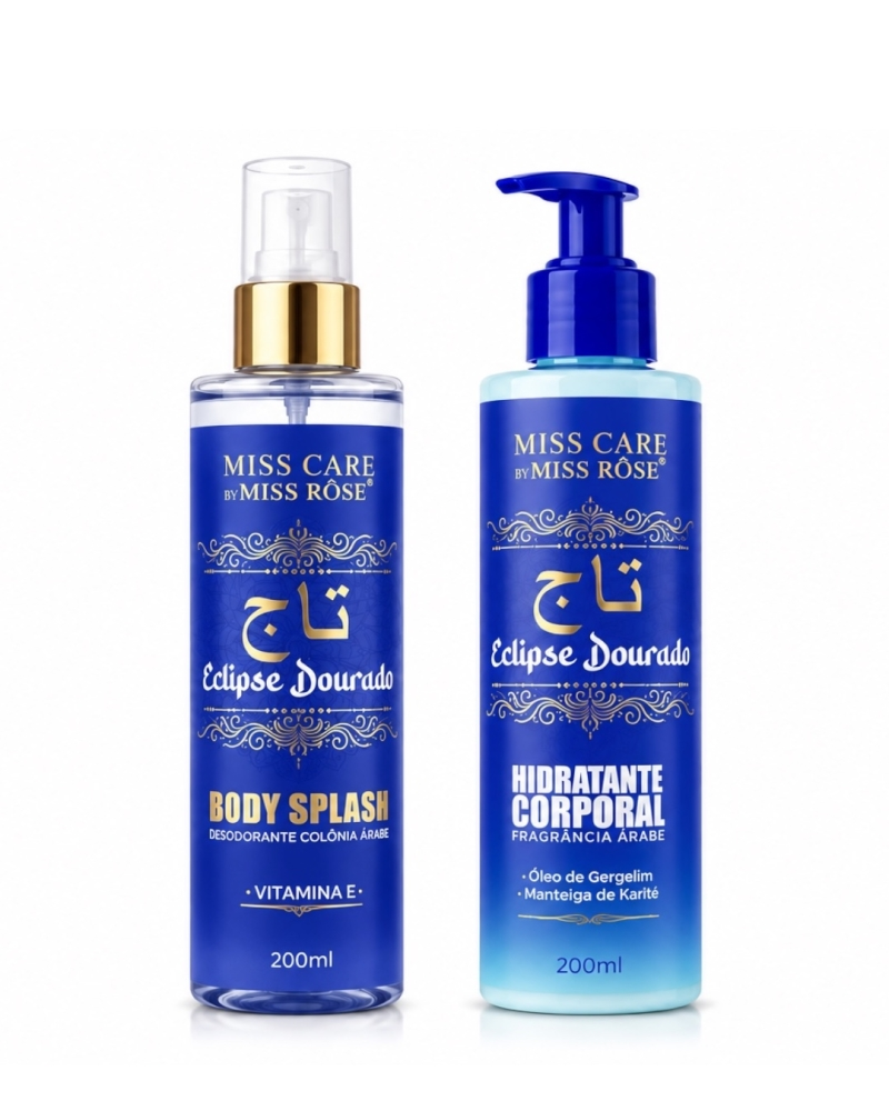{KIT 2UND} Eclipse Dourada Body Splash 200ml + Hidratante Corporal 200ml - MissRôse